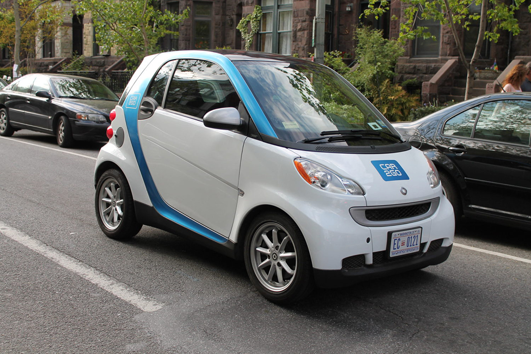 a Car2Go vehicle in Washington, D.C.