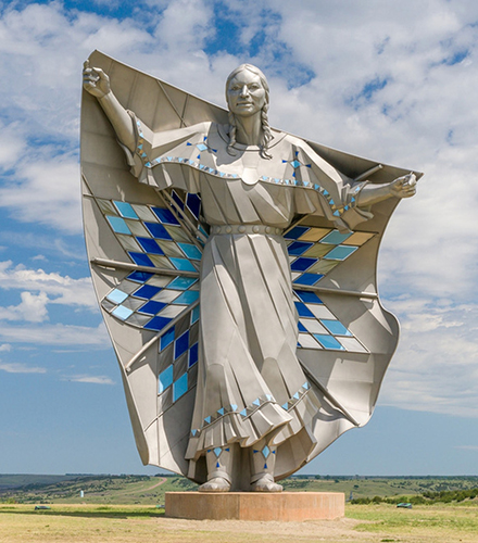 The Dignity Statue in Chamberlain, S.D. (photo courtesy Seleni Matus)