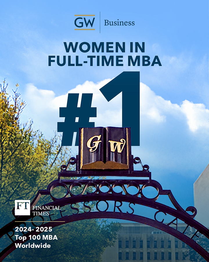#1 in Women in Full-time MBA graphic
